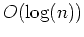 $O(\log(n))$